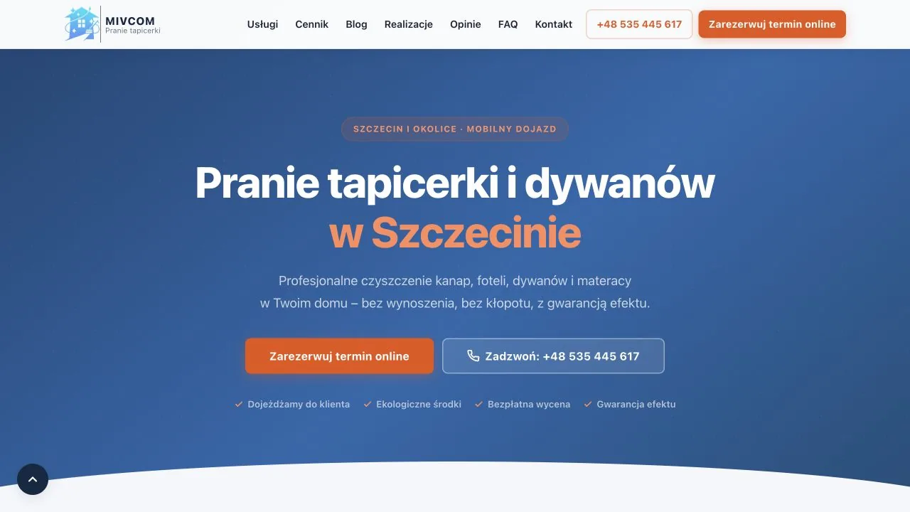 Widok strony Mivcom