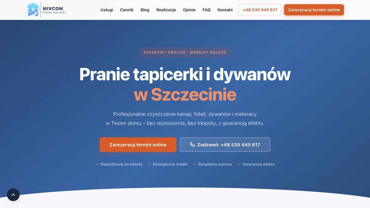 Widok strony Mivcom